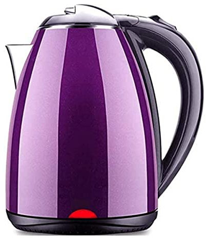 MZBDYYF Eco Glass Kettle - 1.8L Capacity, LED Indicator, Auto Shut-Off, Purple, 1500W, Quiet, for Home Kitchen