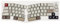 EPOMAKER Alice 66 Wireless Mechanical Keyboard, Alice Layout Ergonomic, QMK/VIA Programmable, BT5.0/USB/2.4Ghz Wireless Keyboard with 4000mAh Battery, Hot Swappable (Retro White, Wisteria Linear)