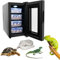 23L Reptile Incubator, Reptilien Ei Inkubator, 10-40℃ Einstellbare Temperatur, Brutautomat Vollautomatisch mit LED-Bildschirm, Lab Incubator für Wasserschildkröten, Eidechsen, Schlangen, 70W, Schwarz