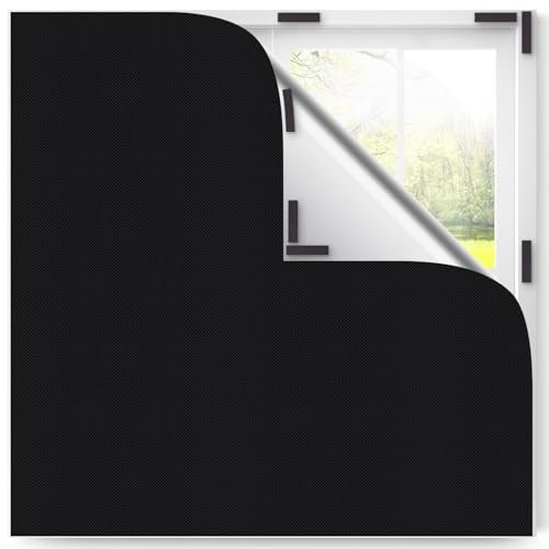 Inwee Tende Oscuranti Magnetiche, 300x145 cm Tenda Oscurante per Interni, Adatta a Finestre di Qualsiasi Forma Senza Forare, Tende Oscuranti Temporanee per Camera da Letto,Nursery,Viaggi, 300x145cm