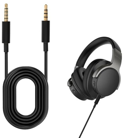 Headphone Cable Compatible with Logitech Astro A10/A20/A30/A40 Headsets 3.5mm to 3.5mm Audio Cable Non-Tangling Resistant to Wear and Tear Headphone Wire 2 m