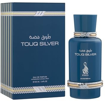 Touq Silver by Risala for Unisex – 3,4 oz Eau de Parfum Spray