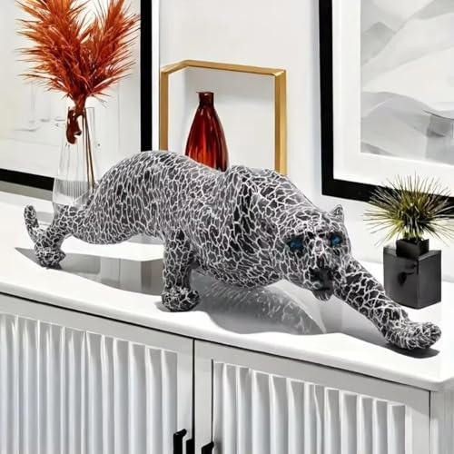 Janasiba Leopard Dekorative Harz Skulptur Moderne Statue Home Bar Wohnzimmer Studienzimmer Dekoration Geschenk