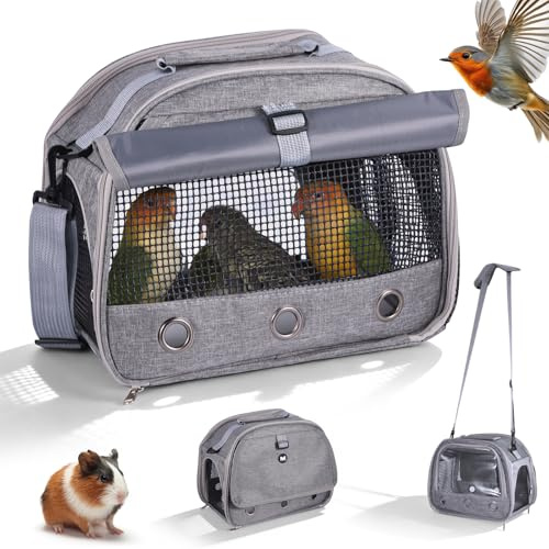 Portable Pet Travel Carrier for Parrot Hamsters rabbits Small Animals