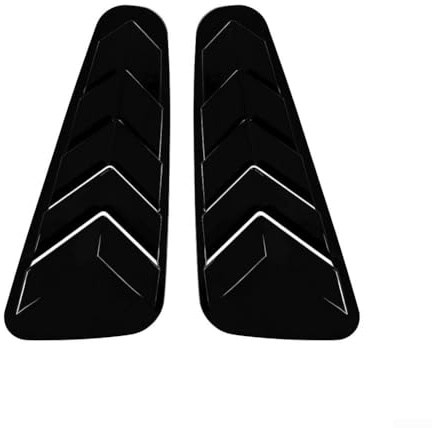 NEIQIUWING Fensterjalousien Aufkleber für Ford für mustang MK5 2005-2014 Heckscheibe für dekor Folie ABS Kunststoff Piano Schwarz Carbon Optik Sportlich Cool(Piano black)
