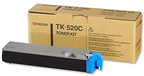 Kyocera TK-520C Cyan. Original Toner-Kartusche 1T02HJCEU0. Kompatibel für FS-C5015N