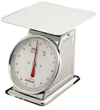 Lacor - 61715 - Bascula Mecanica Con Plato Llano 15 kg