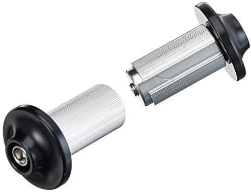 Point Unisex Lenkerstopfen - Aluminium Schraubbar Lenkerendstopfen, Schwarz, 8 x 4 cm EU