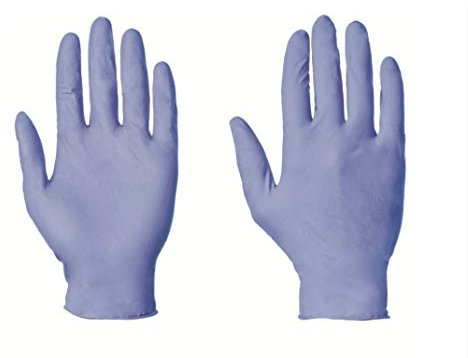100 x Nitrile Disposable Gloves, LARGE Non-Powdered Blue (free P&P on all products)