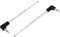 Sourcingmap Radio FM TV 4 Sections 3.5mm Audio Jack Antenne Télescopique 247mm 2PCS