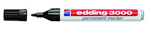 Edding E 3000, schwarz-Permanentmarker wasserfest (1 Stück)
