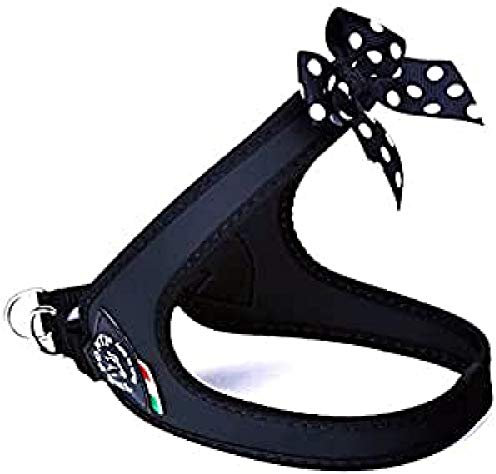 Tre Ponti Easy Fit Fashion - Polka Dot Schleife - Click-Verschluss - Schwarz - Schwarzer Rand - GR. 3