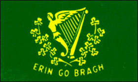 Fahne Erin Go Bragh (Irische Harfe) 90x150 cm