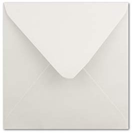 Briefumschläge quadratisch - Farbe: Weiss I 20 Stück I 160x160 mm I 90g/m² I Nassklebung