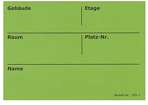 BB-Verpackungen 50 Grüne Umzugsetiketten 105 x 75 mm (selbstklebende Umzugsetiketten, ablösbar)