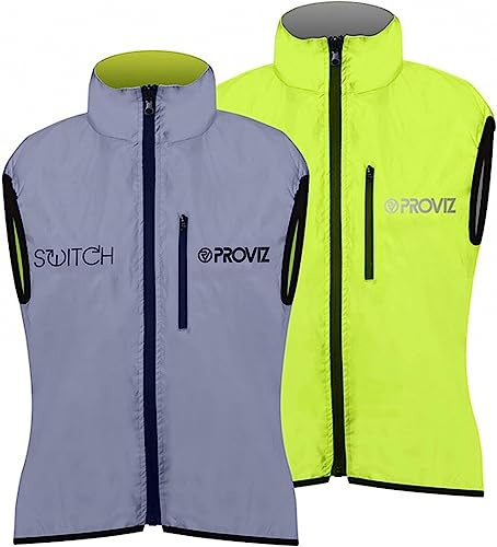 Proviz Women's Switch Waterproof Cycling Gilet Hi Visibility Reflective Cycling Vest