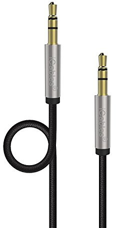 AAA PRODUCTS - Tangle Free - Audio Cable For Anker SoundCore Series Portable Bluetooth Speaker - Aux 3.5mm Audio Cable