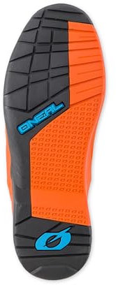 O'NEAL | Stivali Motocross | Enduro Motorcycle | Suola antiscivolo per la massima aderenza, zona tallone ergonomica, fodera perforata | Stivali RMX | Adulto | Nero-Arancione | Taglia 42