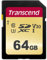 Transcend Carte mémoire SDXC 500S 64GB UHS-I, C10, U3, V30, 4K, Full HD, MLC, jusqu'à 95/50 MB/s (pour appareils photo reflex et caméscopes avancés) avec emballage Frustration Free - TS64GSDC500S-E