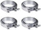 JDMSPEED New 3 V-Band Flange Clamp Kit With Ridge 4 Pcs Stainless Steel Replacement For Exhaust Downpipe (4)
