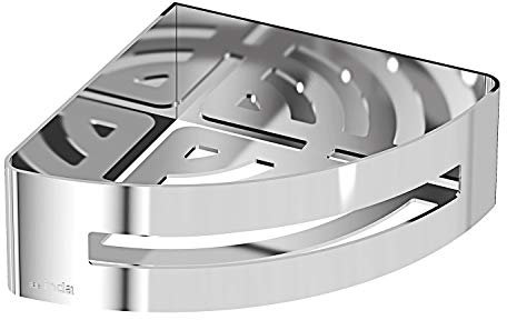 INDA - Cestino portaoggetti L.17 H.6 cm angolare sganciabile Acciaio Lucido