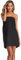 Old-Times Damen Bademantel mit Waffelmuster, leicht, weich, Frottee, mit verstellbarem Verschluss - Schwarz - Small / Medium