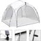 Melko Event Pavillon mit Beleuchtung Partyzelt inkl. Seitenwände 3,5x3,5 Gartenpavillon LED Gartenzelt wasserabweisend Gartenlaube UV-Schutz