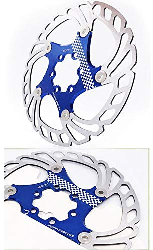 SLW Fahrradscheibenbremsscheibe 140Mm 160Mm 180Mm 203Mm 6 Nagelscheibenbremsscheibe Schwimmendes Mountainbike 160MM / Blau