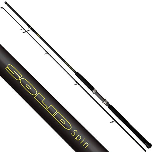 Black Cat Premium Welsrute Solid Spin Vollcarbon-Angelrute mit 30 Tonnen Blank Spinnfischen auf Wels Wallerrute Spinnrute, Schwarz, 2,70 m