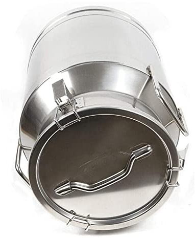 Edelstahlmilchkanne - Hochleistungsmilchkanne Milch-Eimer-Wein-Eimer-Eimer-Flasche SS-Flüssigkeitsbehälter-Lagerung,50L/13.3 Gallon