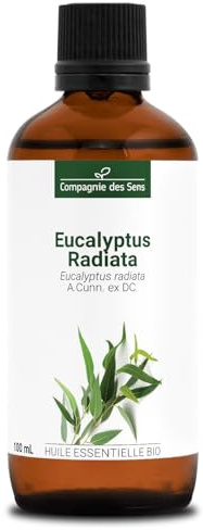 EUCALYPTUS RADIATA BIO - 100mL - Huile Essentielle de Qualité Premium - 100% Pure, Naturelle, Garantie ChromaCert - Chémotypée et Intégrale - La Compagnie des Sens