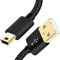 SIOCEN Mini USB Cable Braided 3FT Type A to Mini B Charger Cord for GoPro Hero 3+,PS3 Controller Cable,MP3 Player,Garmin GPS,Dash Cam,Canon PowerShot Rebel ELPH Camera for Sony Playstation 3 (1M)