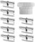 GERCAR Lot de 8 cylindres à bouton, à fermeture identique, cylindres de serrure, 30/30 mm, avec 40 clés, pour serrure de porte, avec fonction d’urgence et de danger, longueur : 60 mm - A : 30, B : 30