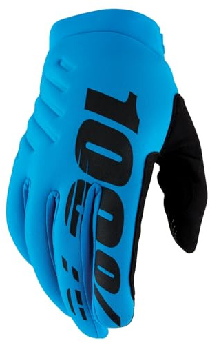 100%, 100%, BRISKER Glove - Turquoise, Adult, M