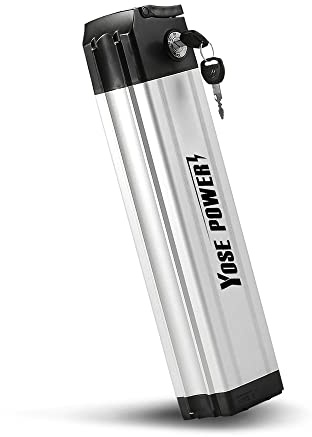 SHIMOST E-Bike Batterie 24V 15,6Ah Li-ion Akku Sitzrohrbatterie inklusive Ladegerät kompatibel mit Ruhrwerk, Tchibo, PortaPower