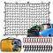 GSPSCN Gepäcknetz 1,2 x 1,8 m für LKW, Pickup-Bett, Anhänger, Boot, Wohnmobil, SUV, dehnbar bis zu 3,6 x 5,4 m, kleines 10 x 10 cm großes Netz für Dachgepäckträger/Kofferraum/Lastwagen/SUV
