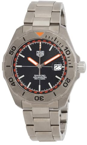 TAG Heuer Aquaracer Herren-Armbanduhr WAY208F.BF0638, schwarz, 43 mm, modern, Schwarz , 43 mm, Modern
