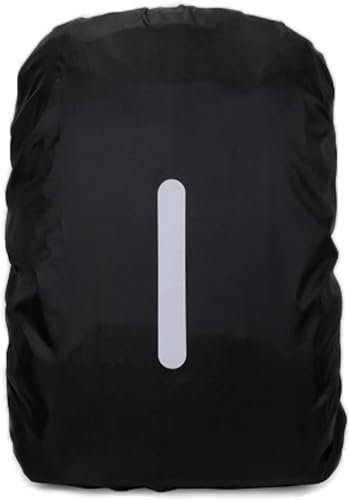 1 Pezzi Parapioggia per Zaino di Riflettente, Copertura per Pioggia di Zaino con Strisce Riflettenti, Zaino per Pioggia Impermeabile Outdoor Zaino Parapioggia per Escursionismo Campeggio Ciclismo