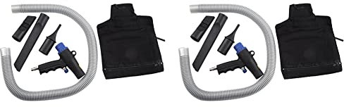 2X Kit Compressore 2 in 1 per Spolverino di Soffiaggio Vuoto Multifunzione Strumenti