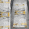 Ymural Läufer Flur Teppich Lang Teppichmatten Abstrakt 80x250CM Gold Grau Kücheläufer rutschfest Meterware Teppichläufer Waschbar Kurzflor Polyester Korridor, Breite 40-120cm