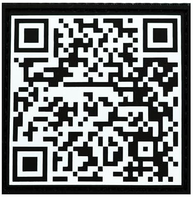 Patches Klett - PVC Patch für taktische Rucksäcke und Westen Cross Training und Fitnessstudio - Aufnäher mit Klettverschluss - Militär Patch Klett - QR-Code geprägter Klettaufnäher Zubehör