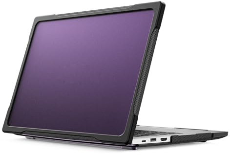 FONREST Carcasa rígida para Huawei MateBook D14 2022/Honor Magicbook 14/X14 2022, esmerilado, translúcido, mate, esmerilado, antihuellas, antideslizante, a prueba de golpes, funda protectora (morado)