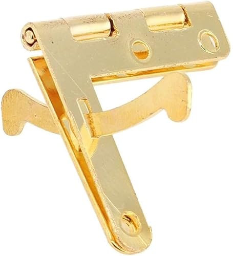 CASOTA Decorate Hinge Small Hinges, Small Mini,Jewelry Box Hinge,Door Hinge 50Pcs 90° Angle Support Small Box Hinge for Jewelry Wine Case Watch Wooden Lid Rubber Wedge Door Stopper Hinge