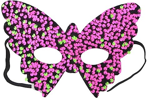 Exingk Maskerade-Maske für Damen, Pailletten, Schmetterlingsmaske, Prinzessinnen-Party-Maske, hübsche Venedig-Halbgesichtsmaske, Halloween-Maske, halbe Gesichtsmaske für Frauen, Schmetterlingsmaske,