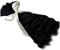 Wedhapy Puppenhaar Haar für Puppen 7,9 Zoll Puppenhaar Tressen Puppenhaar zum Basteln lockiges Puppenhaar zum Umwurzeln DIY Puppenperücken Ersatz Mohair für wiedergeborene Puppe Schwarz