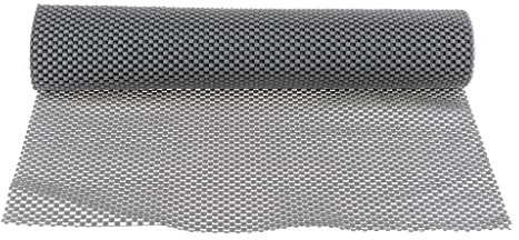 Matte mit dicker Griffigkeit, 40 x 200 cm, Dunkelgrau, waschbare Schrankschubladeneinlage für Küche, Regal, Theke, Esstisch, Regaleinlage, rutschfest, feuchtigkeitsfest