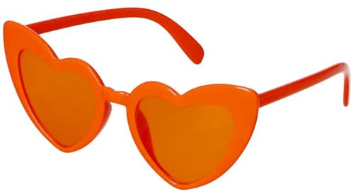 Folat 24275 Orange Niederländisch Kingsday Fußball-Europameisterschaft-Brille-Herz