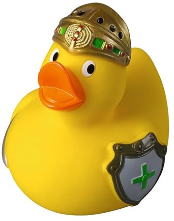 Ritter-Ente - Hobbyente - Quietscheente - Badeente - ca. 8 cm gross