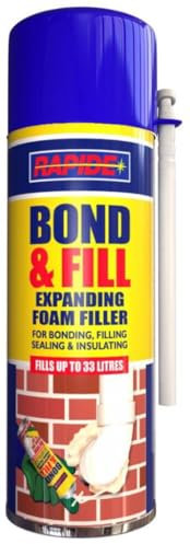 1x Expanding Foam Spray 500ml PU Bond and Fill Sealing Insulating around Pipes Windows cracks on walls Gap Filler Spray