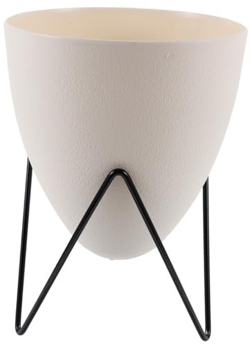 OFFSCH 1stück Kreativer Hydroponischer Pflanztopf Für Zuhause Automatisches Bewässerungssystem Desktop-blumentopf Modernes Design Für Innen Und Außengebrauch Weiß